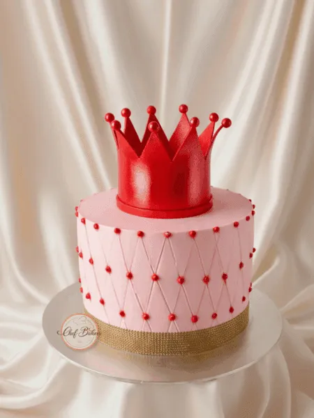 Red Crown Cake