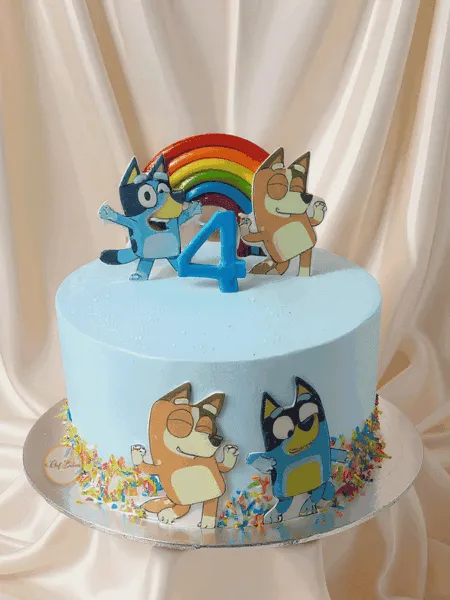 Bluey Theme Birthday Cake