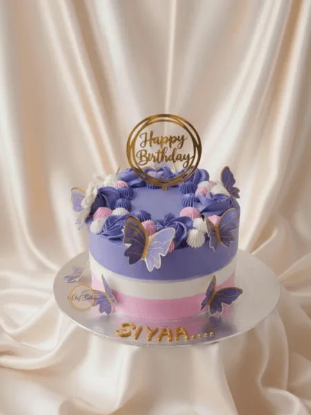 Purple Butterfly Cake