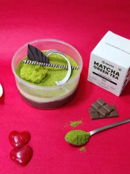 Valentines White Chocolate Matcha Dream Cake