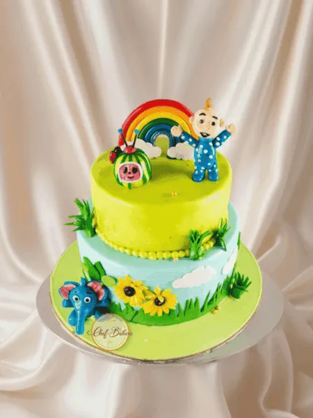 Cocomelon Theme Cake