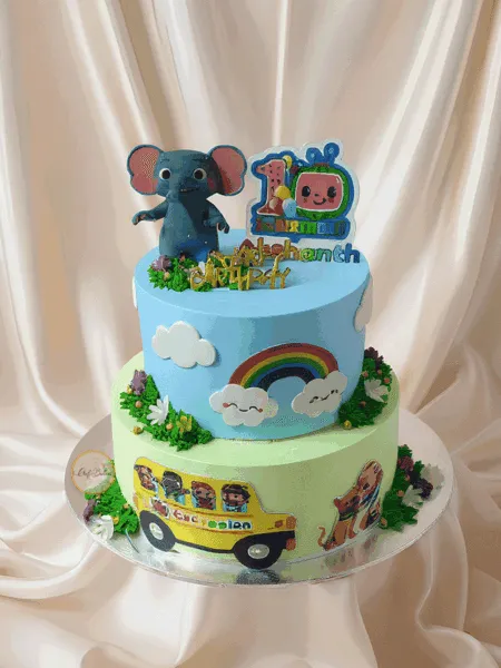 Cocomelon 1st Birthday Cake