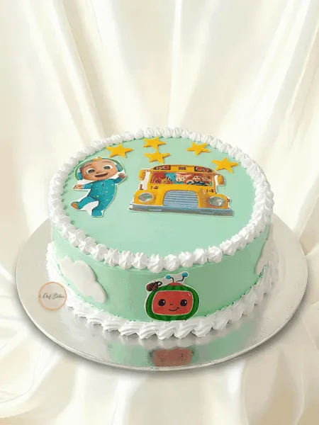 Cocomelon Bus Theme Cake